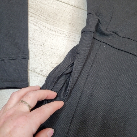 Toad & Co Tomboy 1 Pocket Dress Pullover Stretch Long Sleeve Vneck XS - Picture 3 of 7